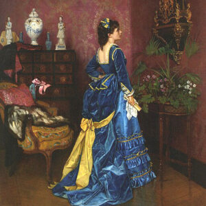 La robe bleue - Auguste Toulmouche (1829–1890)