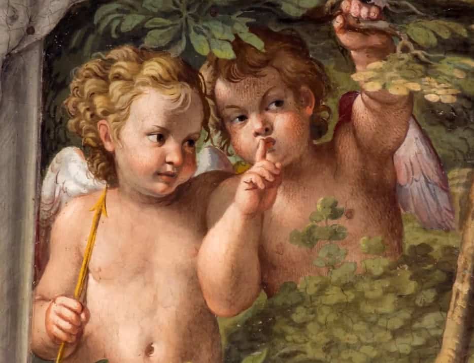 Annibale Carraci, Diane et Endymion (détail, vers 1600)