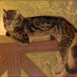 Alexandre Steinlen, Chat sur une Balustrade (1909)