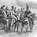 Comment le Brigadier Gérard se conduisit à Waterloo - Illustration de William B. Wollen parue dans le Strand Magazine ( 1903)