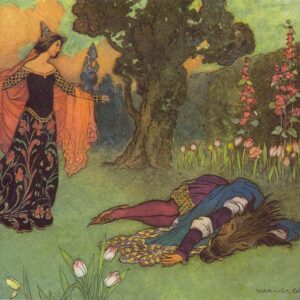 Illustration de Warwick Goble pour La Belle et la Bête, 1913