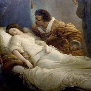 Othello-et-sa-femme-endormie-Christian-Kohler-1859