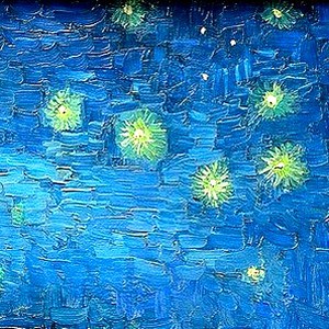Vincent Van Gogh - Starry Night Over the Rhone-300-300